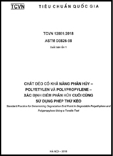TCVN 12001-2018 - Chất Dẻo Có Khả Năng Phân Hủy - Polyetylen Và Polypropylene