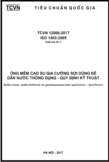 TCVN 12006-2017-ISO - Ống Mềm Cao Su Gia Cường Sợi Dùng Để Dẫn Nước Thông Dụng - Quy Định Kỹ Thuật