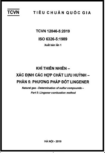 TCVN 12046-5-2019-ISO - Khí Thiên Nhiên - Xác Định Các Hợp Chất Lưu Huỳnh - Phần 5