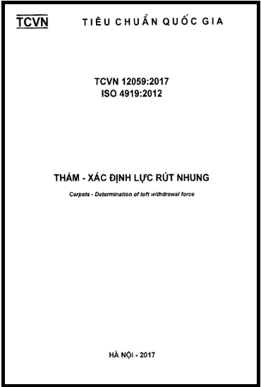 TCVN 12059-2017-ISO - Thảm - Xác Định Lực Rút Nhung