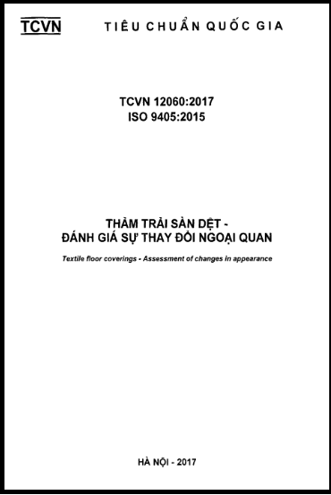TCVN 12060-2017-ISO - Thảm Trải Sàn Dệt - Đánh Giá Sự Thay Đổi Ngoại Quan