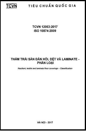 TCVN 12063-2017-ISO - Thảm Trải Sàn Đàn Hồi, Dệt Và Laminate - Phân Loại