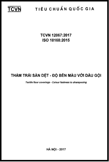TCVN 12067-2017-ISO - Thảm Trải Sàn Dệt - Độ Bền Màu Với Dầu Gội