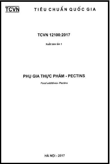 TCVN 12100-2017 - Phụ Gia Thực Phẩm - Pectins