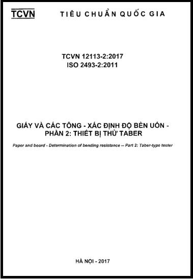 TCVN 12113-2-2017-ISO - Giấy Và Các Tông - Xác Định Độ Bền Uốn - Phần 2 Thiết Bị Thử Taber