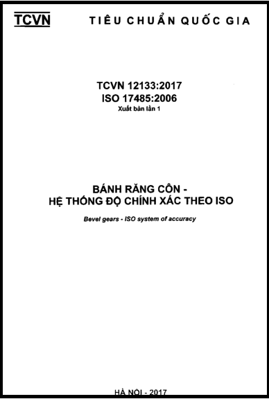 TCVN 12133-2017-ISO - Bánh Răng Côn - Hệ Thống Độ Chính Xác Theo ISO