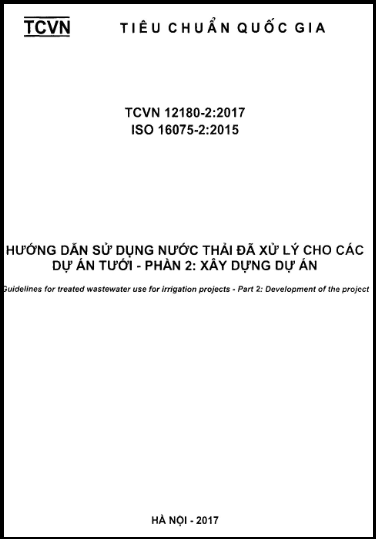 TCVN 12180-2-2017-ISO - Hướng Dẫn Sử Dụng Nước Thải Đã Xử Lý Cho Các Dự Án Tưới - Phần 2