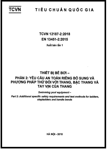 TCVN 12187-2-2018 - Thiết Bị Bể Bơi - Phần 2 Yêu Cầu An Toàn Riêng Bổ Sung