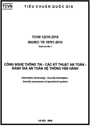 TCVN 12210-2018-ISO - Công Nghệ Thông Tin - Các Kỹ Thuật An Toàn