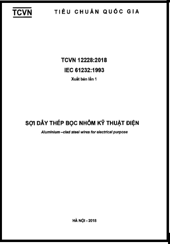 TCVN 12228-2018 - Sợi Dây Thép Bọc Nhôm Kỹ Thuật Điện