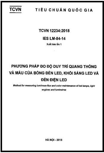 TCVN 12234-2018 - Phương Pháp Đo Độ Duy Trì Quang Thông Và Màu Của Bóng Đèn Led, Khối Sáng Led