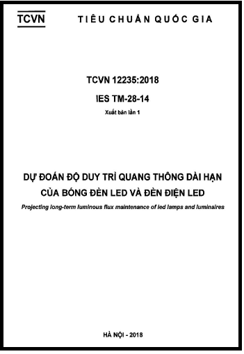 TCVN 12235-2018 - Dự Đoán Độ Duy Trì Quang Thông Dài Hạn Của Bóng Đèn Led Và Đèn Điện Led