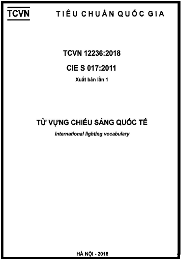 TCVN 12236-2018 - Từ Vựng Chiếu Sáng Quốc Tế