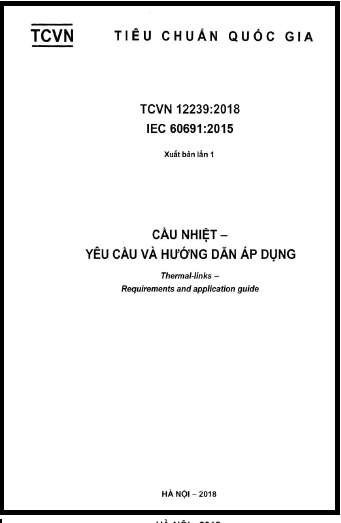 TCVN 12239-2018 - Cầu Nhiệt - Yêu Cầu Và Hướng Dẫn Áp Dụng