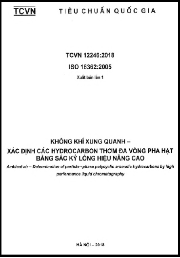 TCVN 12246-2018-ISO - Không Khí Xung Quanh - Xác Định Các Hydrocarbon Thơm Đa Vòng Pha Hạt