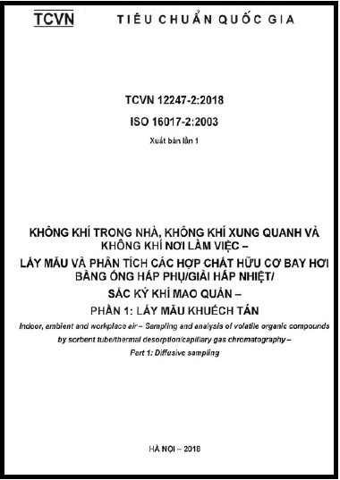 TCVN 12247-2-2018-ISO - Không Khí Trong Nhà, Không Khí Xung Quanh Và Không Khí Nơi Làm Việc