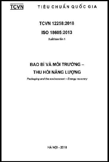 TCVN 12258-2018-ISO - Bao Bì Và Môi Trường - Thu Hồi Năng Lượng