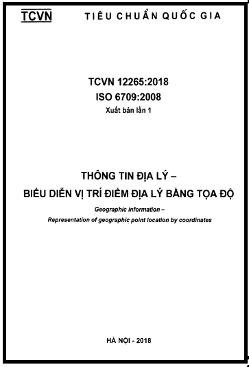 TCVN 12265-2018-ISO - Thông Tin Địa Lý - Biểu Diễn Vị Trí Điểm Địa Lý Bằng Tọa Độ