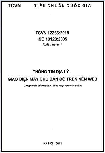 TCVN 12266-2018-ISO - Thông Tin Địa Lý - Giao Diện Máy Chủ Bản Đồ Trên Nền Web