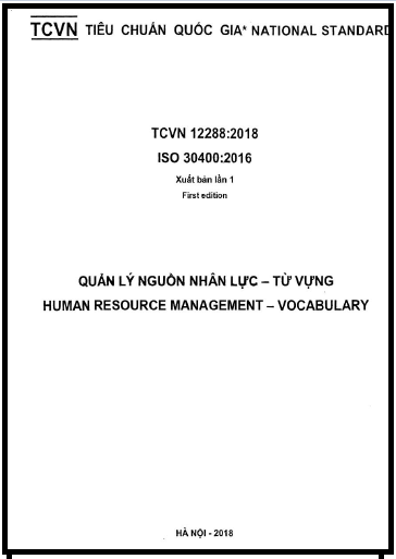 TCVN 12288-2018-ISO - Quản Lý Nguồn Nhân Lực - Từ Vựng