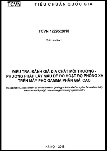 TCVN 12295-2018 - Điều Tra, Đánh Giá Địa Chất Môi Trường - Phương Pháp Lấy Mẫu
