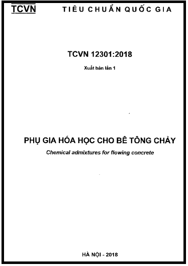 TCVN 12301-2018 - Phụ Gia Hóa Học Cho Bê Tông Chảy