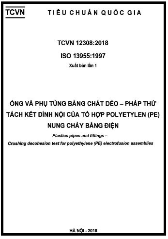 TCVN 12308-2018-ISO - Ống Và Phụ Tùng Bằng Chất Dẻo - Phép Thử Tách Kết Dính