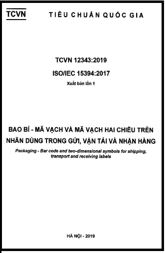 TCVN 12343-2019-ISO - Bao Bì - Mã Vạch Và Mã Vạch Hai Chiều Trên Nhãn Dùng Trong Gửi, Vận Tải