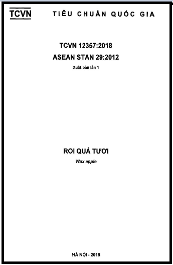 TCVN 12357-2018 - Roi Quả Tươi