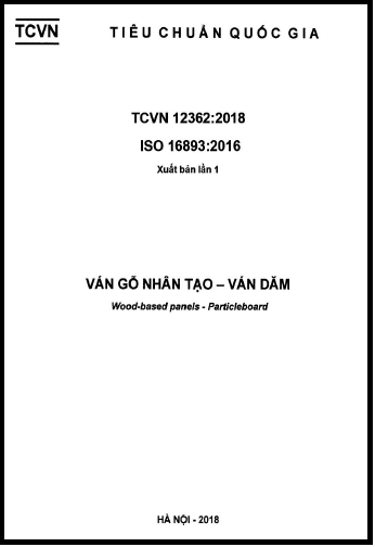 TCVN 12362-2018-ISO - Ván Gỗ Nhân Tạo - Ván Dăm