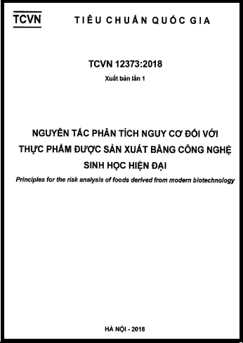 TCVN 12373-2018 - Nguyên Tắc Phân Tích Nguy Cơ Đối Với Thực Phẩm Được Sản Xuất