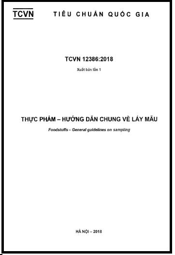 TCVN 12386-2018 - Thực Phẩm - Hướng Dẫn Chung Về Lấy Mẫu
