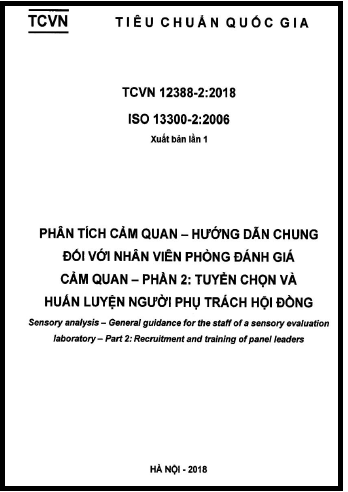 TCVN 12388-2-2018-ISO - Phân Tích Cảm Quan - Hướng Dẫn Chung Đối Với Nhân Viên