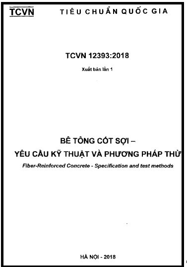 TCVN 12393-2018 - Bê Tông Cốt Sợi - Yêu Cầu Kỹ Thuật Và Phương Pháp Thử