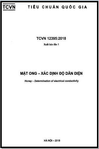 TCVN 12395-2018 - Mật Ong - Xác Định Độ Dẫn Điện
