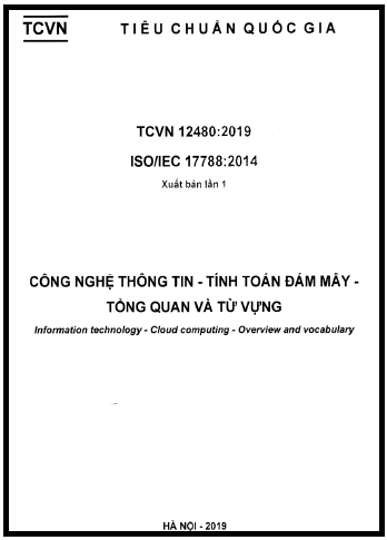 TCVN 12480-2019-ISO - Công Nghệ Thông Tin - Tính Toán Đám Mây - Tổng Quan Và Từ Vựng