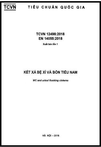 TCVN 12498-2018 - Két Xả Bệ Xí Và Bồn Tiểu Tam