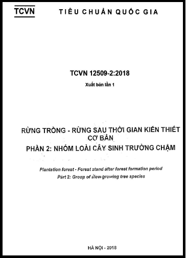TCVN 12509-2-2018 - Rừng Trồng - Rừng Sau Thời Gian Kiến Thiết Cơ Bản - Phần 2