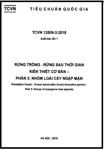 TCVN 12509-3-2018 - Rừng Trồng - Rừng Sau Thời Gian Kiến Thiết Cơ Bản - Phần 3