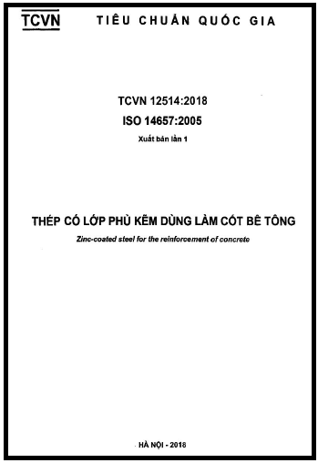 TCVN 12514-2018-ISO - Thép Có Lớp Phủ Kẽm Dùng Làm Cốt Bê Tông