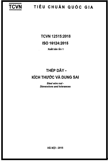 TCVN 12515-2018-ISO - Thép Dây - Kích Thước Và Dung Sai