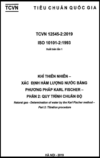 TCVN 12545-2-2019-ISO - Khí Thiên Nhiên - Xác Định Hàm Lượng Nước Bằng Phương Pháp Karl Fischer