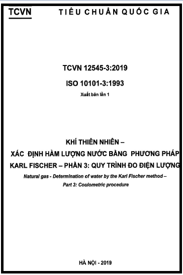 TCVN 12545-3-2019-ISO - Khí Thiên Nhiên - Xác Định Hàm Lượng Nước Bằng Phương Pháp Karl Fischer