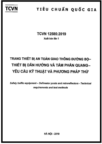 TCVN 12585-2019 - Trang Thiết Bị An Toàn Giao Thông Đường Bộ - Thiết Bị Dẫn Hướng