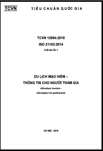 TCVN 12594-2018-ISO - Du Lịch Mạo Hiểm - Thông Tin Cho Người Tham Gia