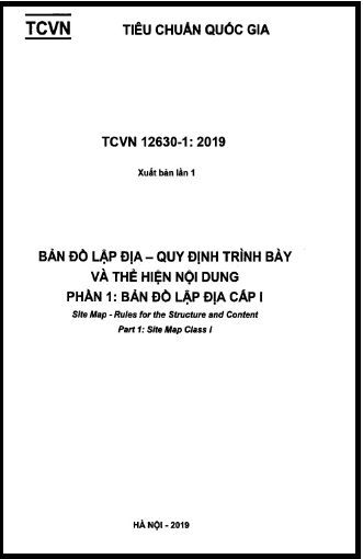 TCVN 12630-1-2019 - Bản Đồ Lập Địa - Quy Định Trình Bày Và Thể Hiện Nội Dung - Phần 1