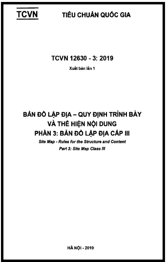 TCVN 12630-3-2019 - Bản Đồ Lập Địa - Quy Định Trình Bày Và Thể Hiện Nội Dung - Phần 3