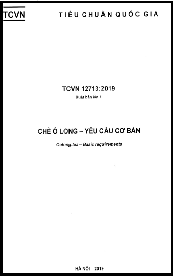 TCVN 12713-2019 - Chè Ô Long - Yêu Cầu Cơ Bản