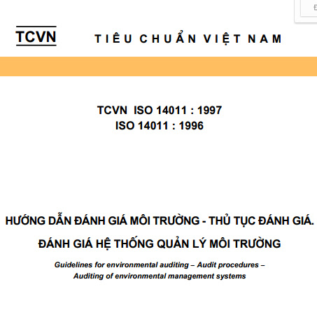 TCVN 14011-1997 - Hướng Dẫn Đánh Giá Môi Trường - Thủ Tục Đánh Giá