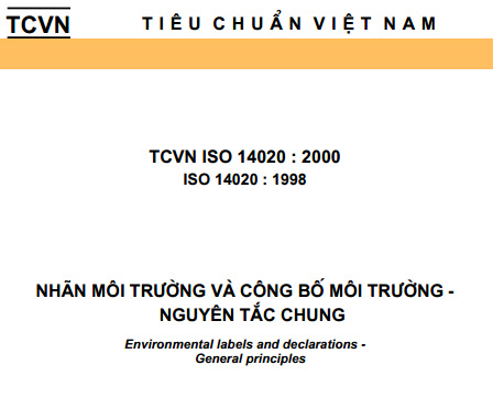 TCVN 14020-2000 - Nhãn Môi Trường Và Công Bố Môi Trường - Nguyên Tắc Chung